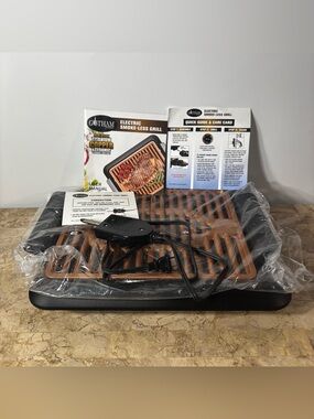 Gotham Steel Non Stick Titanium & Copper Electric Smoke-Less Grill 16”x14”